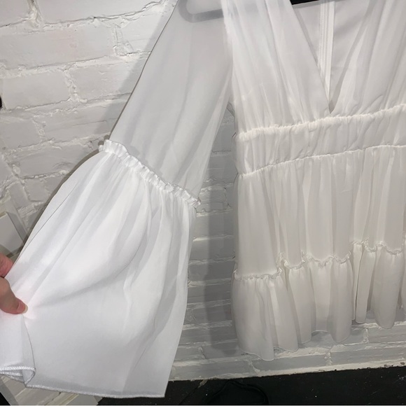 MISS ORD White Flowy Dress - Picture 2 of 3